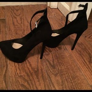 Platform heels 8.5 black